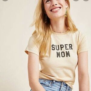 The Bee and The Fox super mom T-shirt tee natural and black